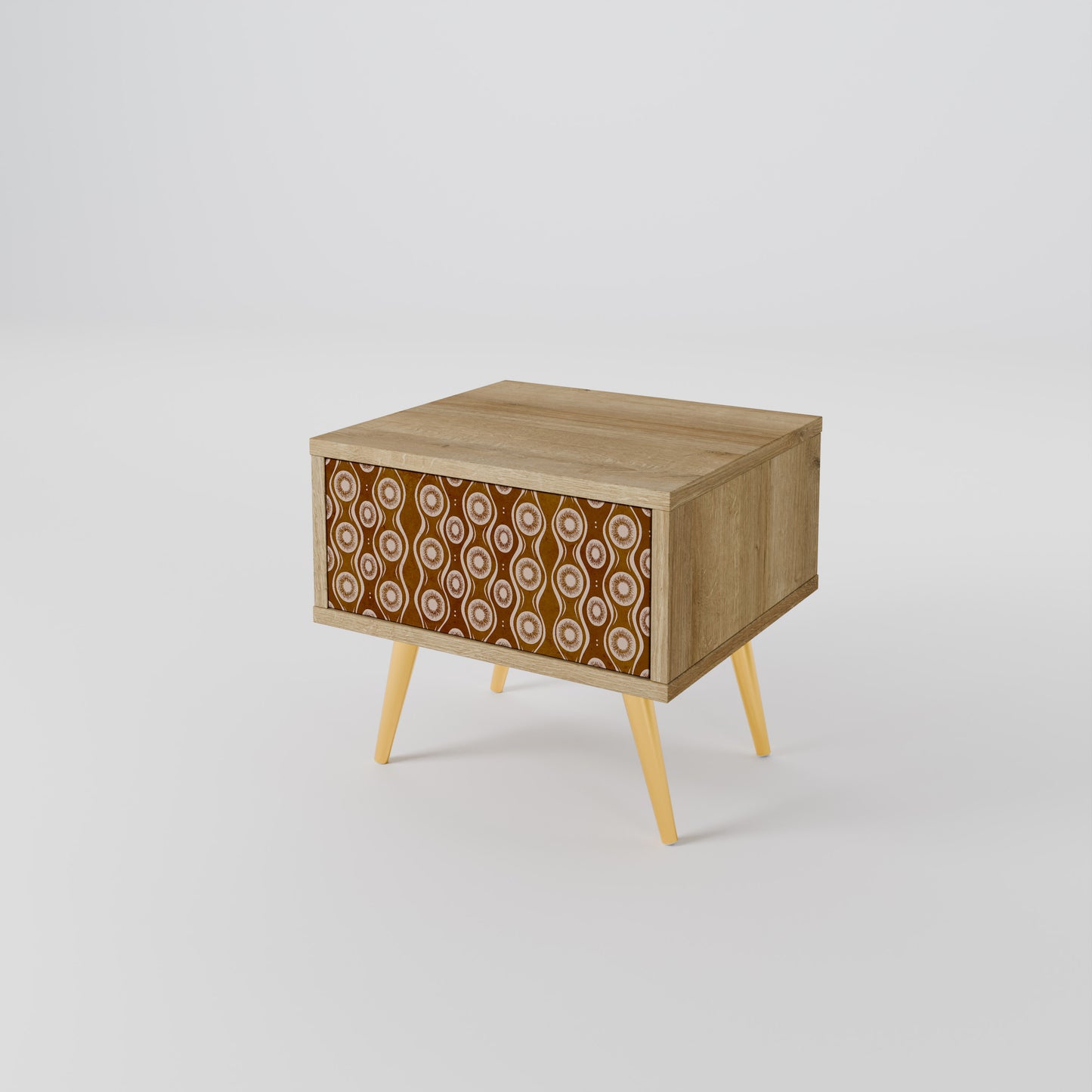 BROWN EYES Nightstand in Oak Effect