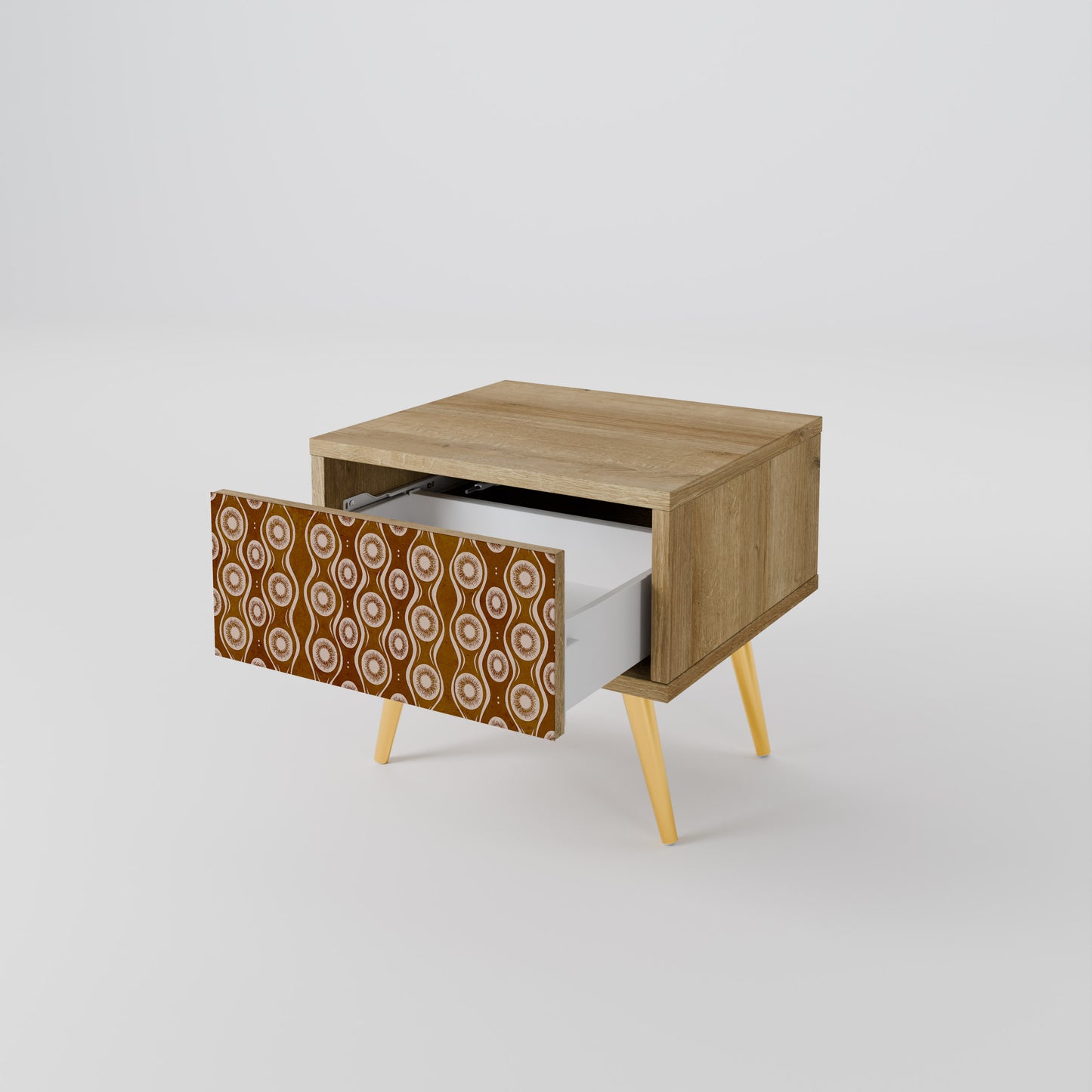 BROWN EYES Nightstand in Oak Effect