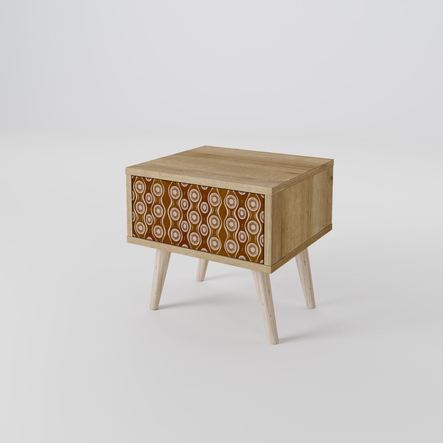 BROWN EYES Nightstand in Oak Effect