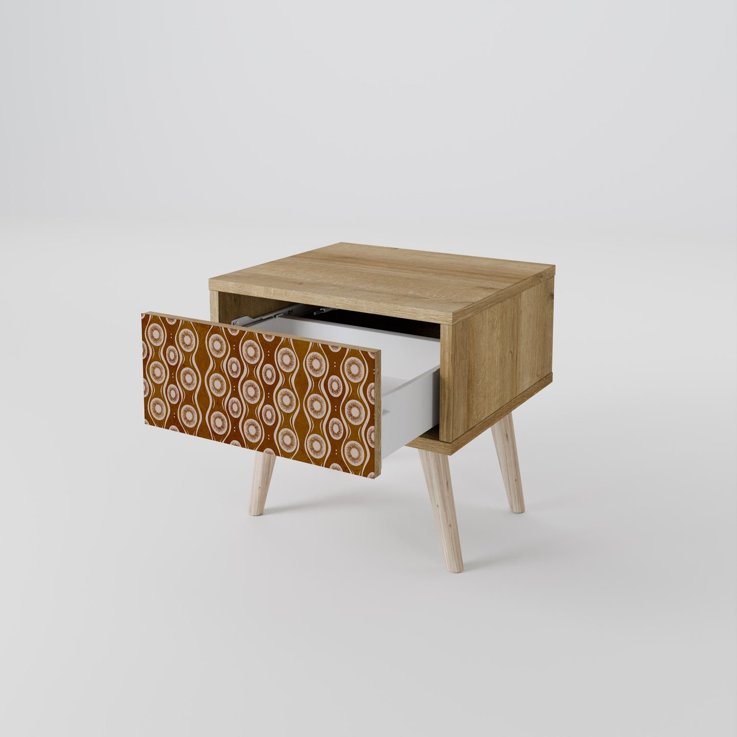 BROWN EYES Nightstand in Oak Effect