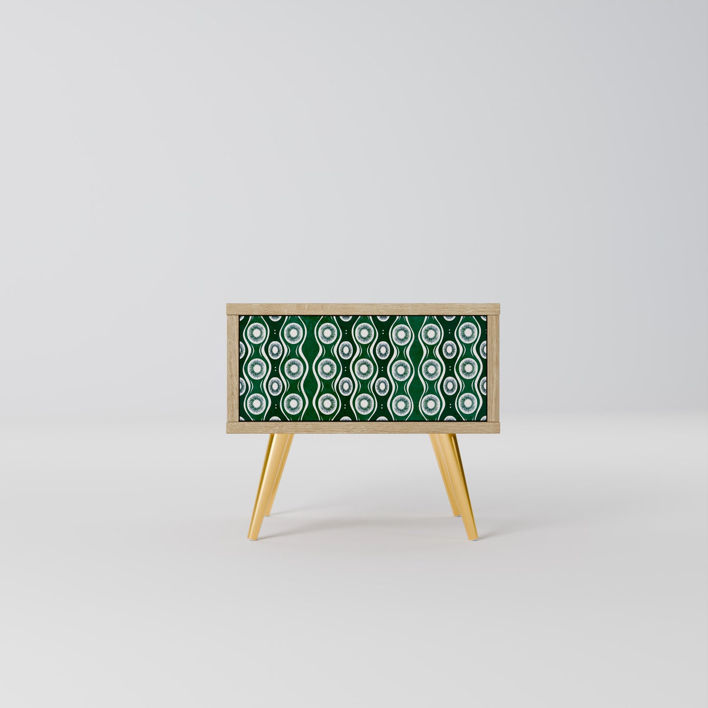 GREEN EYES Nattduksbord i Oak Effect