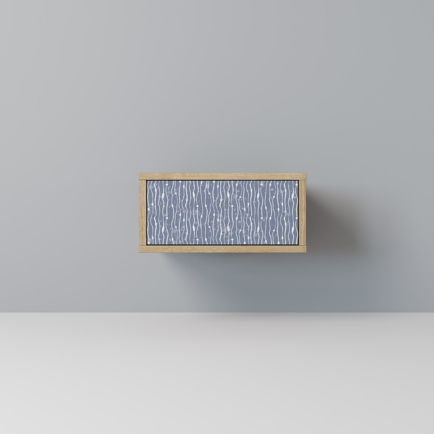 GRAPHITE RAIN Nattduksbord i ekeffekt