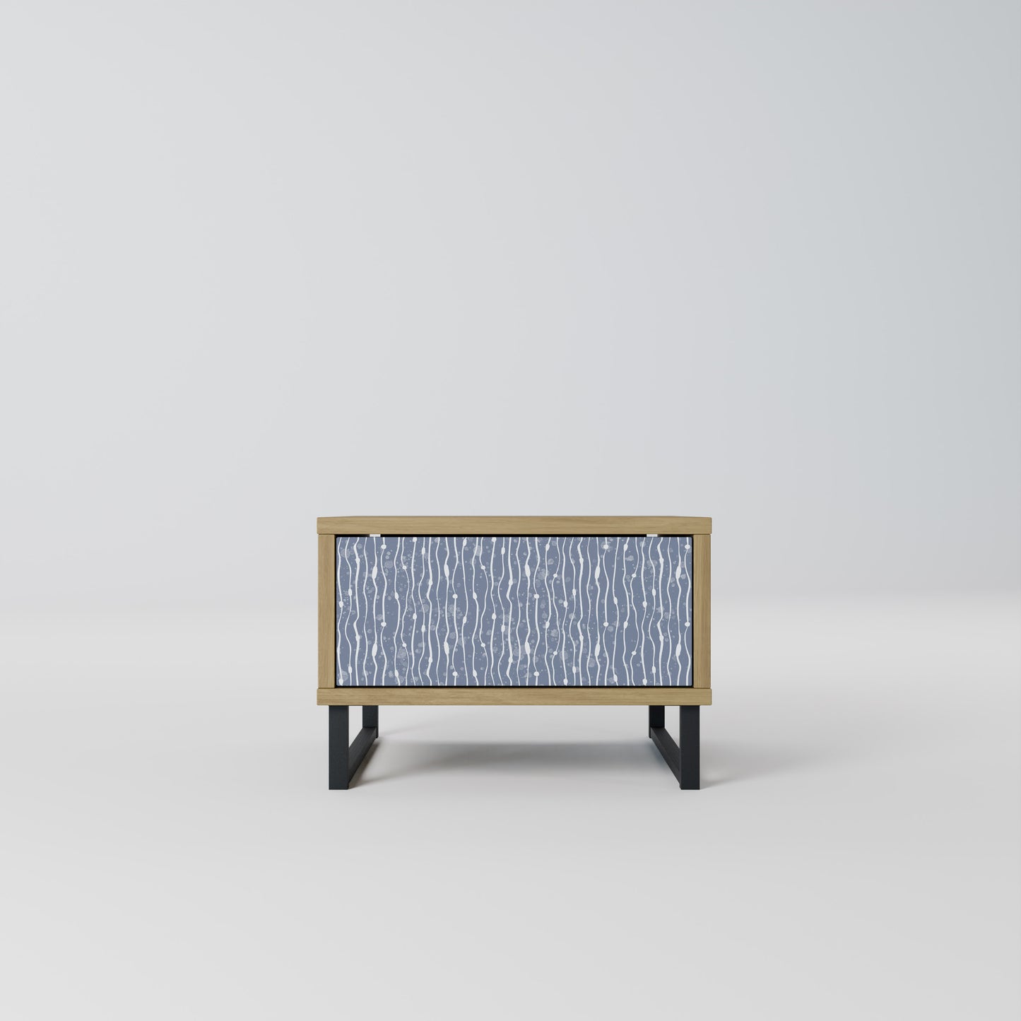 GRAPHITE RAIN Nattduksbord i ekeffekt