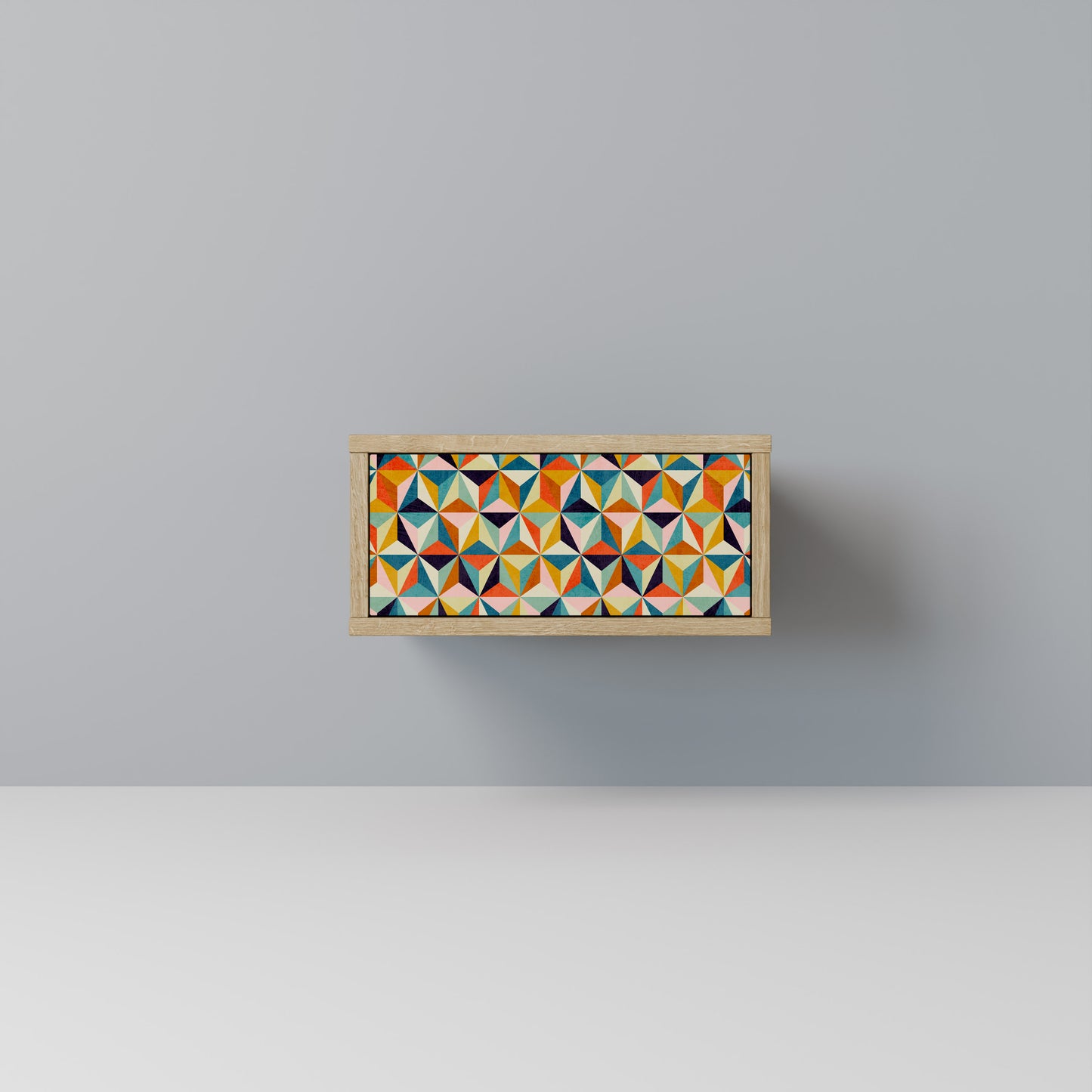 TESSELATE TREASURES Nattduksbord i Oak Effect