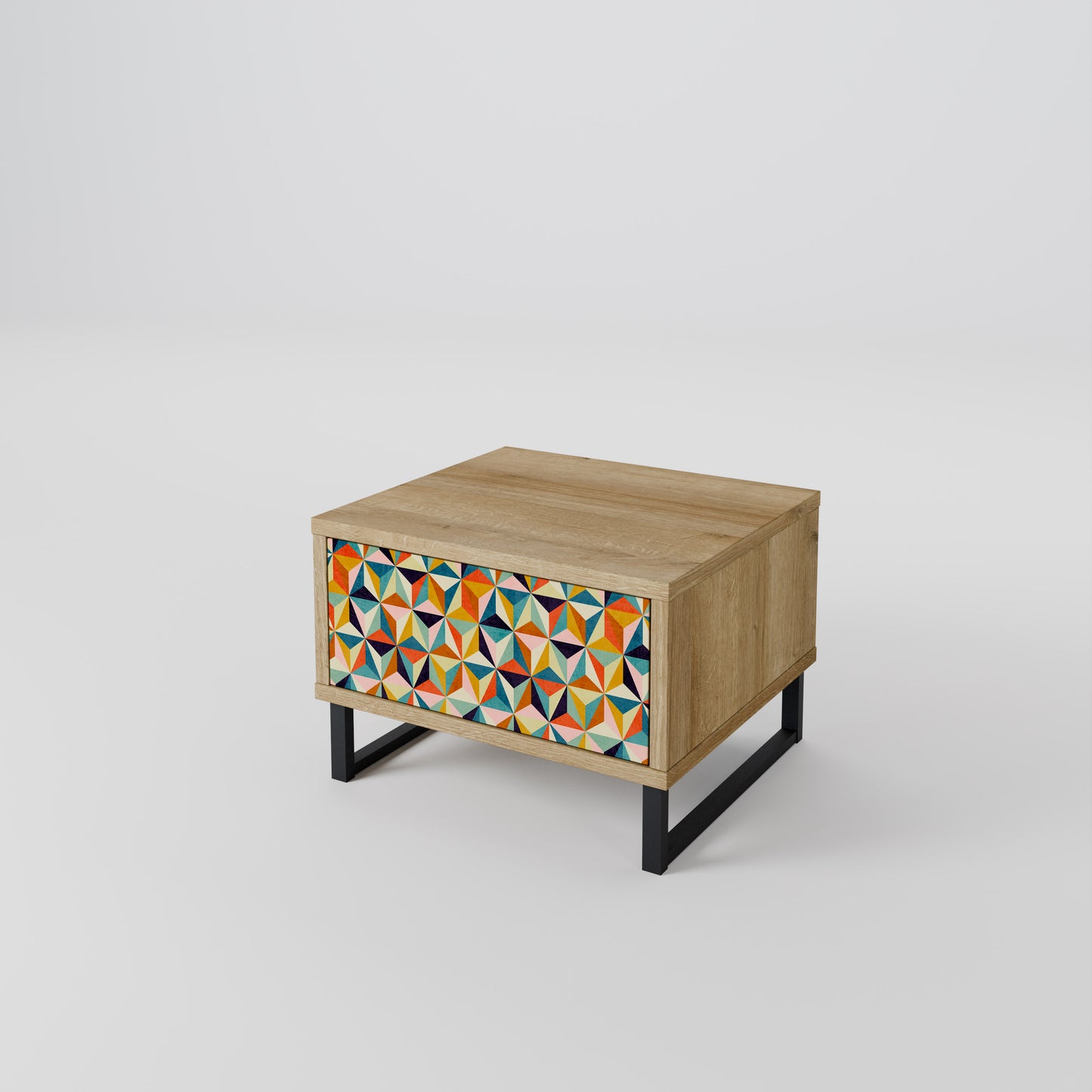 TESSELATE TREASURES Nattduksbord i Oak Effect