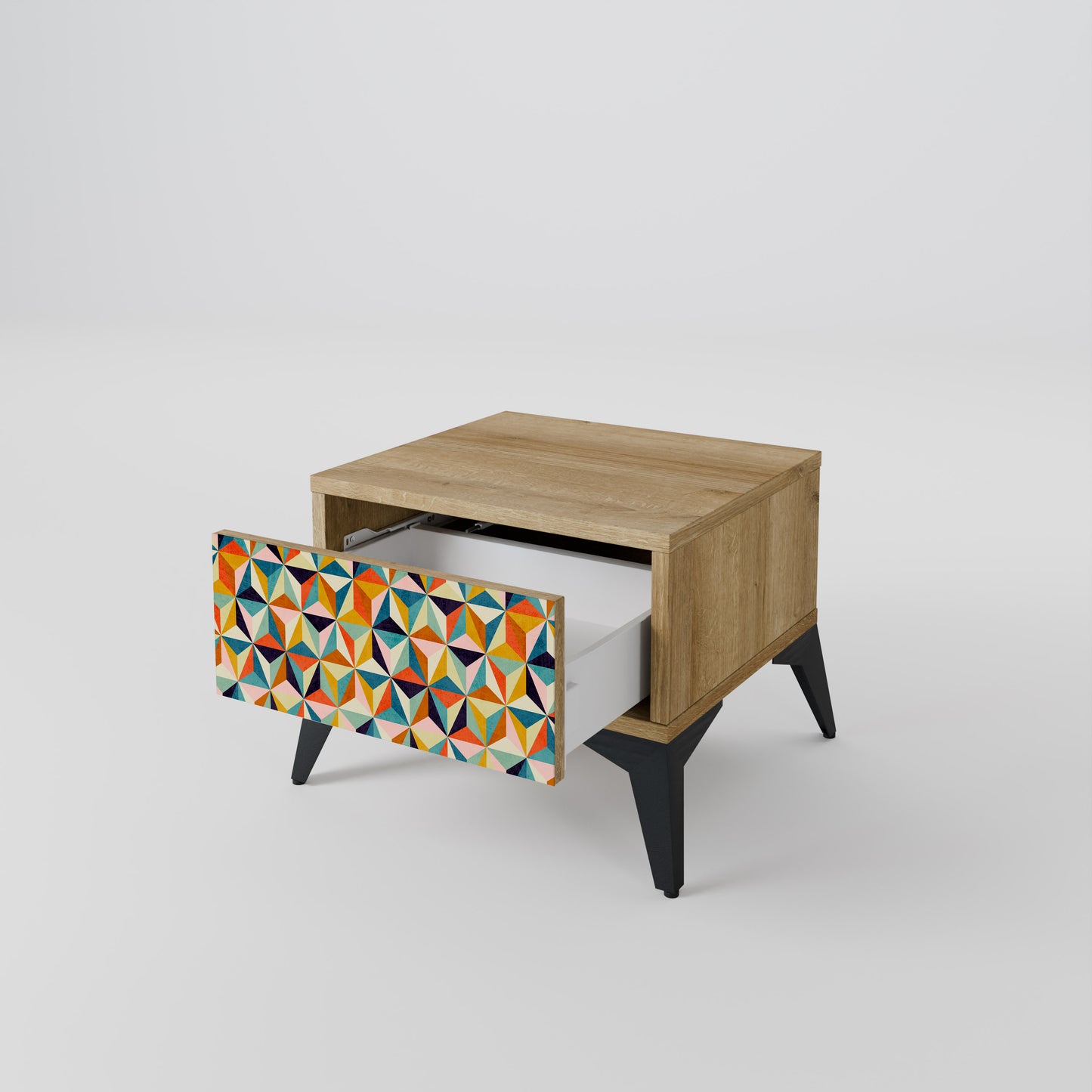 TESSELATE TREASURES Nattduksbord i Oak Effect