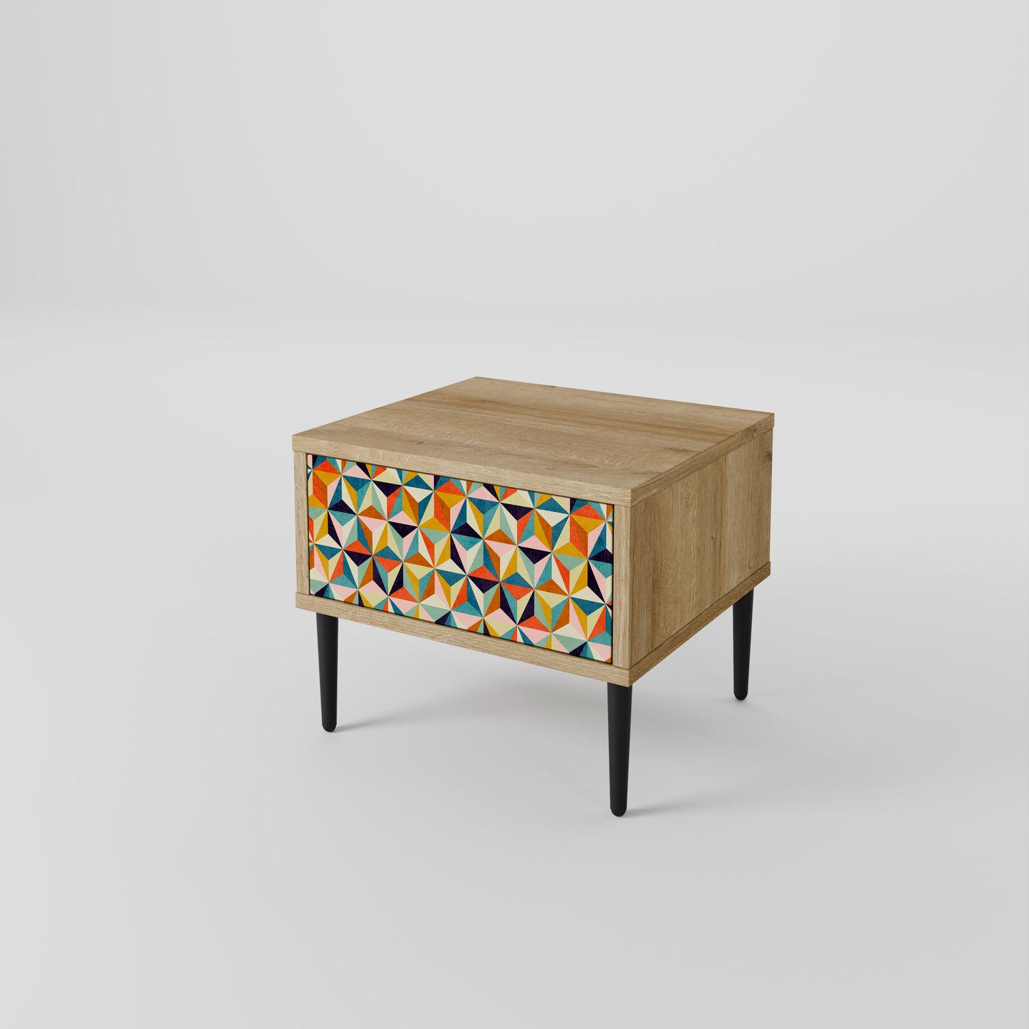 TESSELATE TREASURES Nattduksbord i Oak Effect