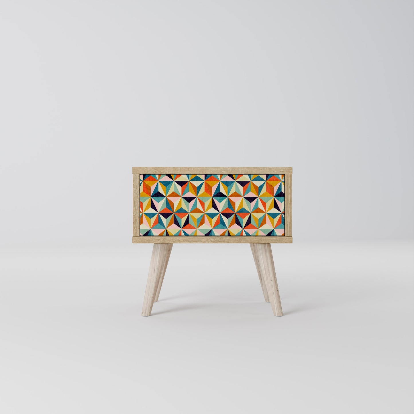 TESSELATE TREASURES Nattduksbord i Oak Effect