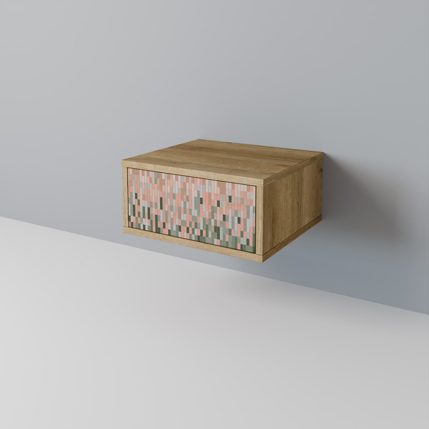 BYGGER FRAMTIDEN Nattduksbord i Oak Effect
