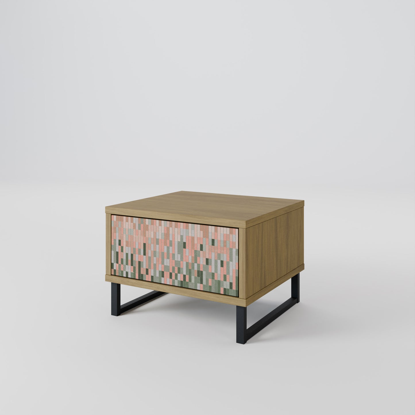 BYGGER FRAMTIDEN Nattduksbord i Oak Effect