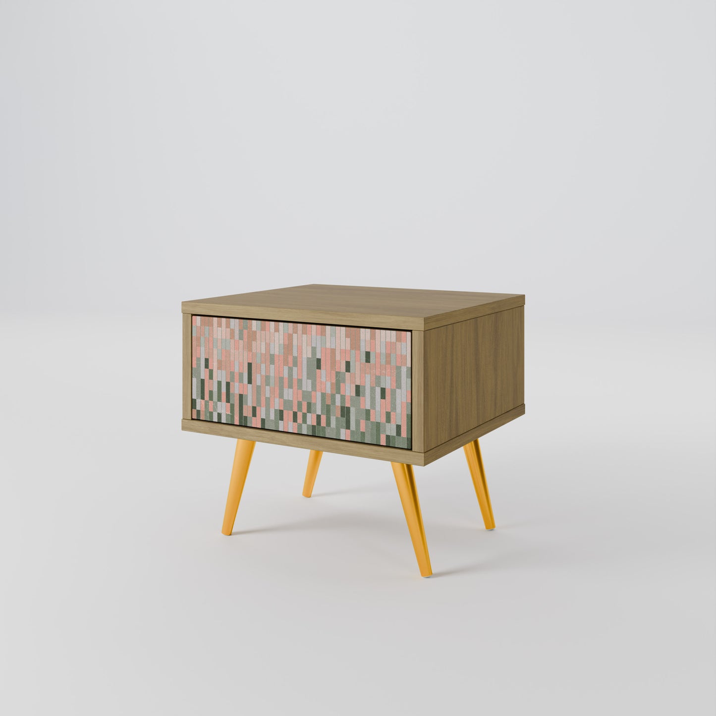 BYGGER FRAMTIDEN Nattduksbord i Oak Effect