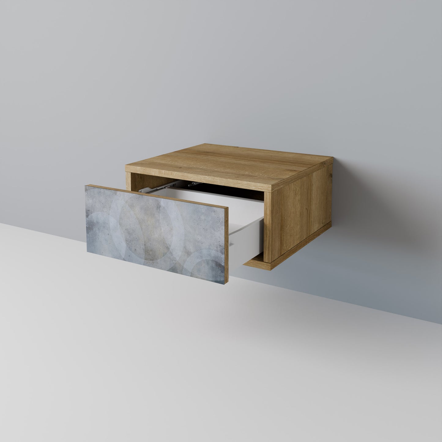 MUTED ARC Nattduksbord i ekeffekt
