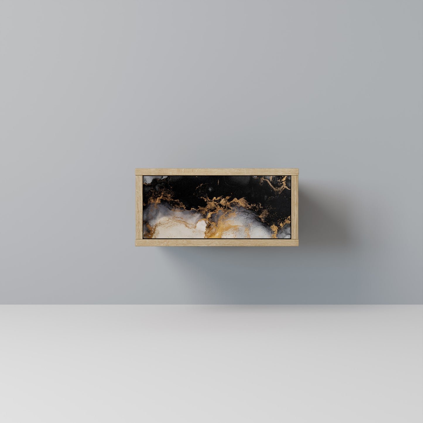MARBLE OF MORGEN Nattduksbord i Oak Effect