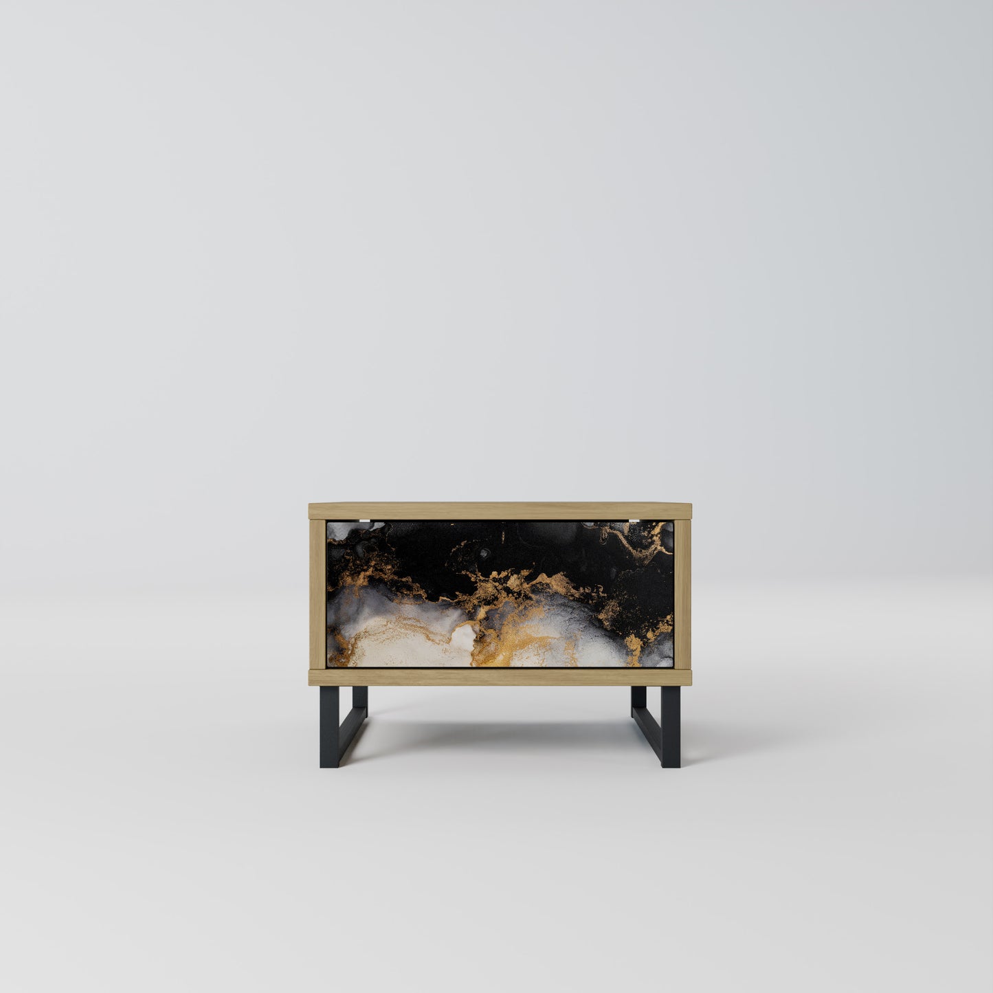 MARBLE OF MORGEN Nattduksbord i Oak Effect
