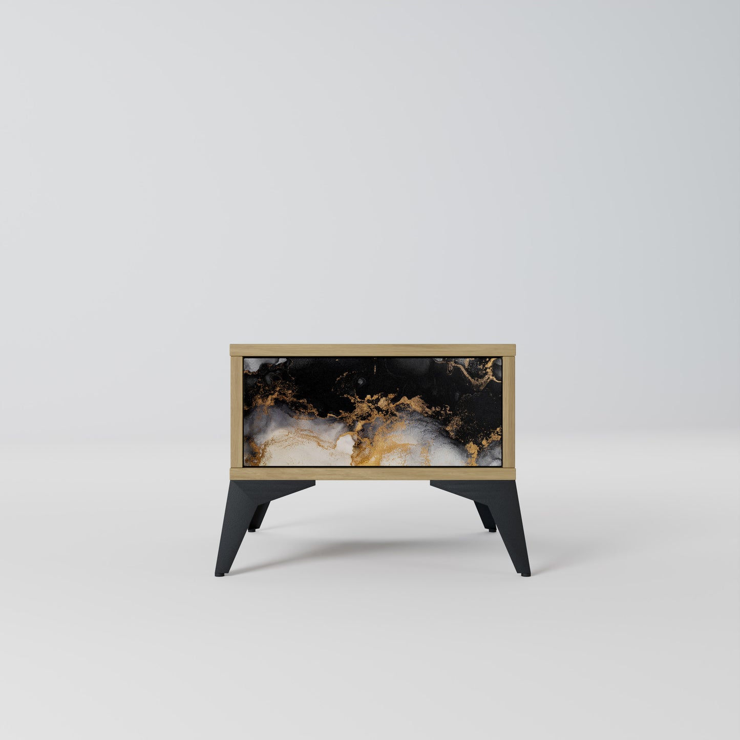 MARBLE OF MORGEN Nattduksbord i Oak Effect