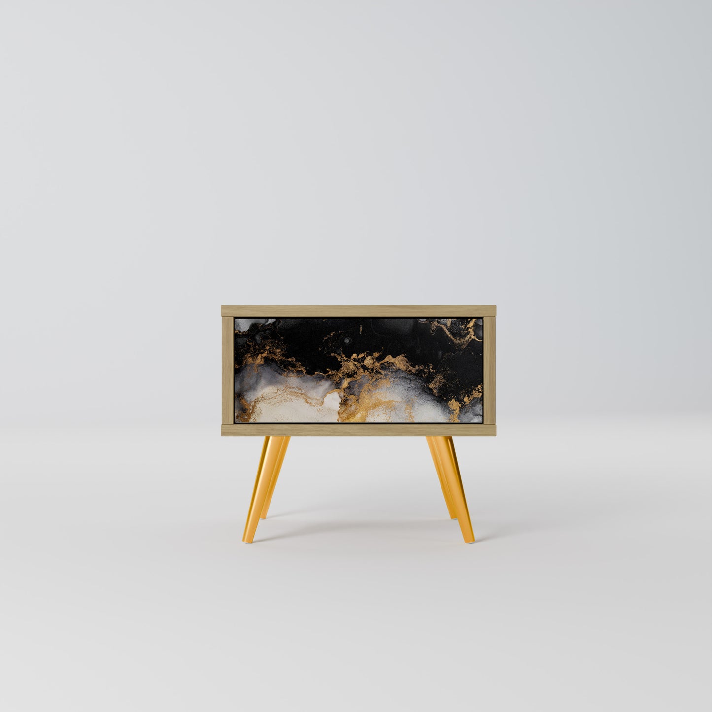 MARBLE OF MORGEN Nattduksbord i Oak Effect