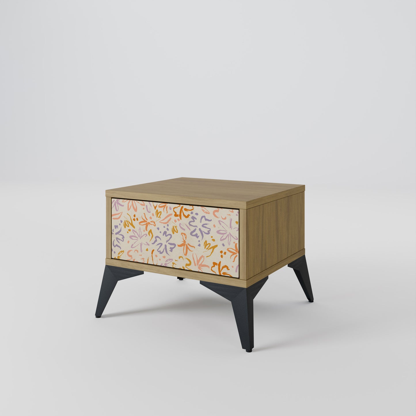 SPRING WHIMSY Nattduksbord i ekeffekt