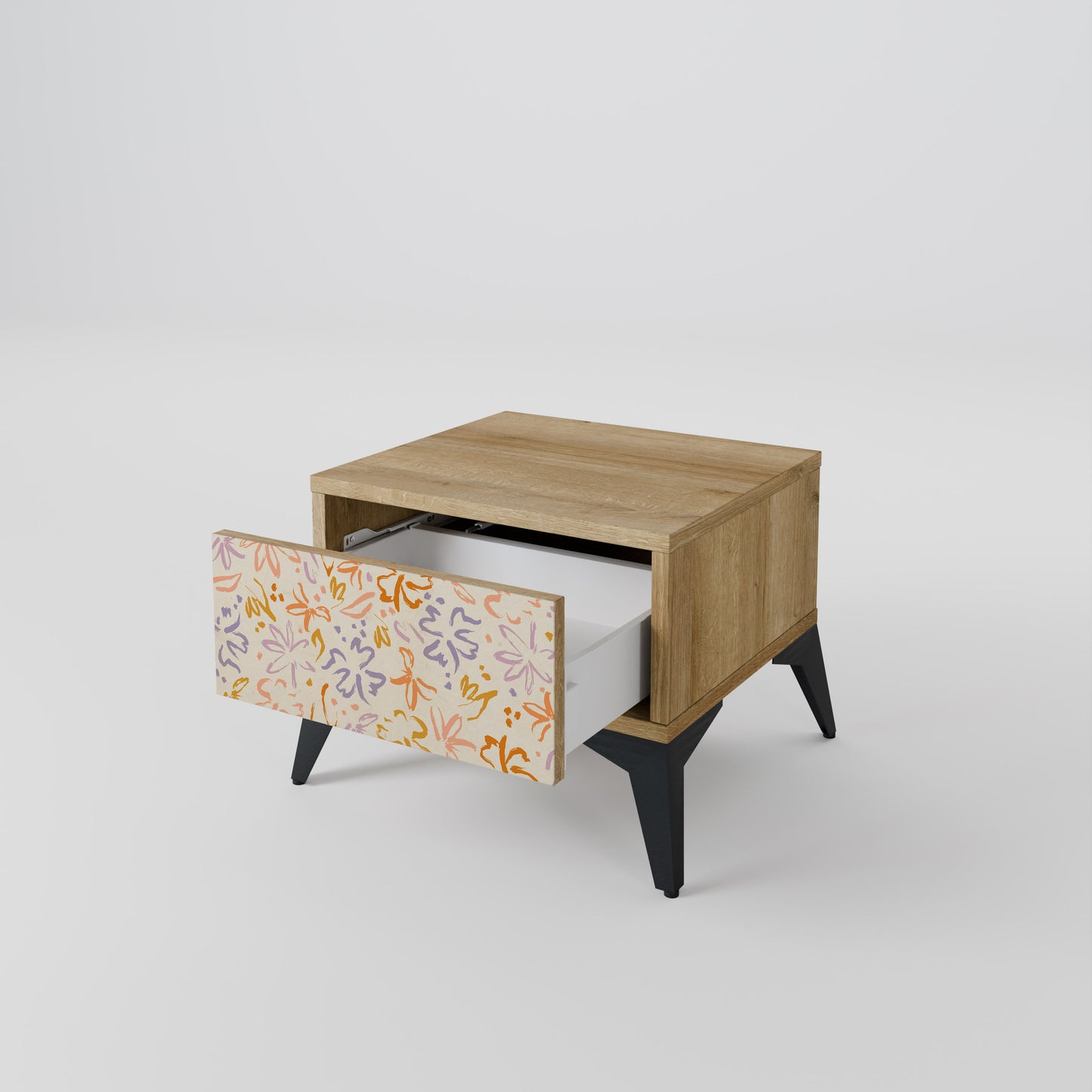 SPRING WHIMSY Nattduksbord i ekeffekt