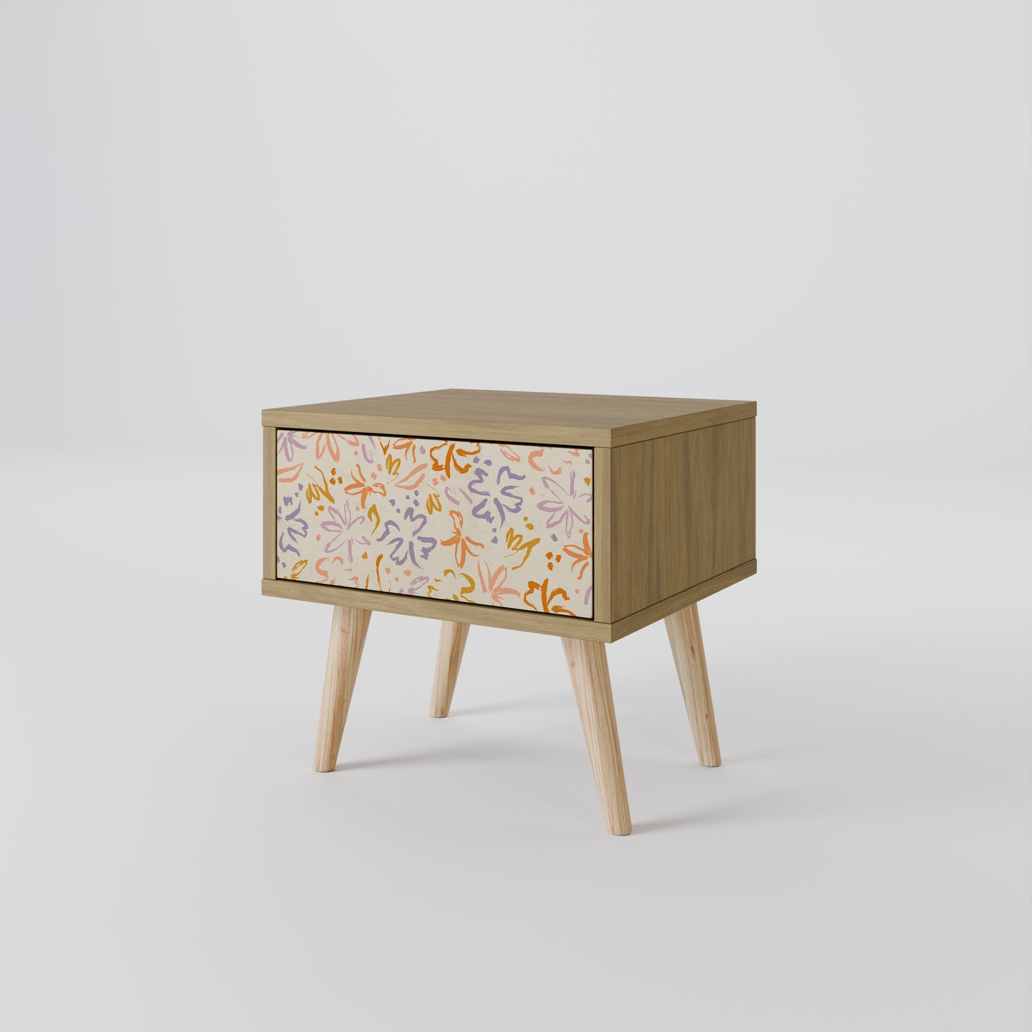 SPRING WHIMSY Nattduksbord i ekeffekt
