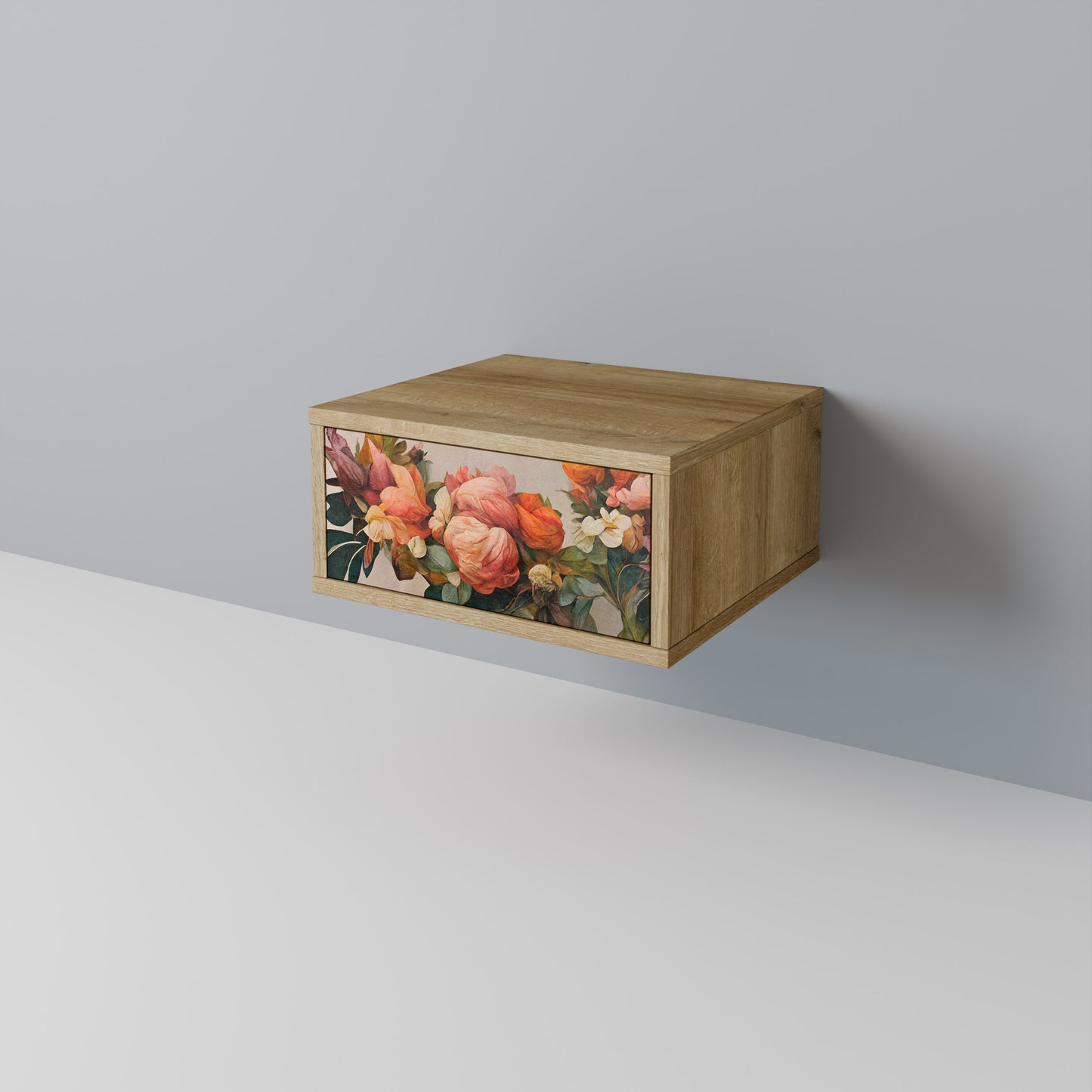 STYLISH BEAUTY Nattduksbord i Oak Effect