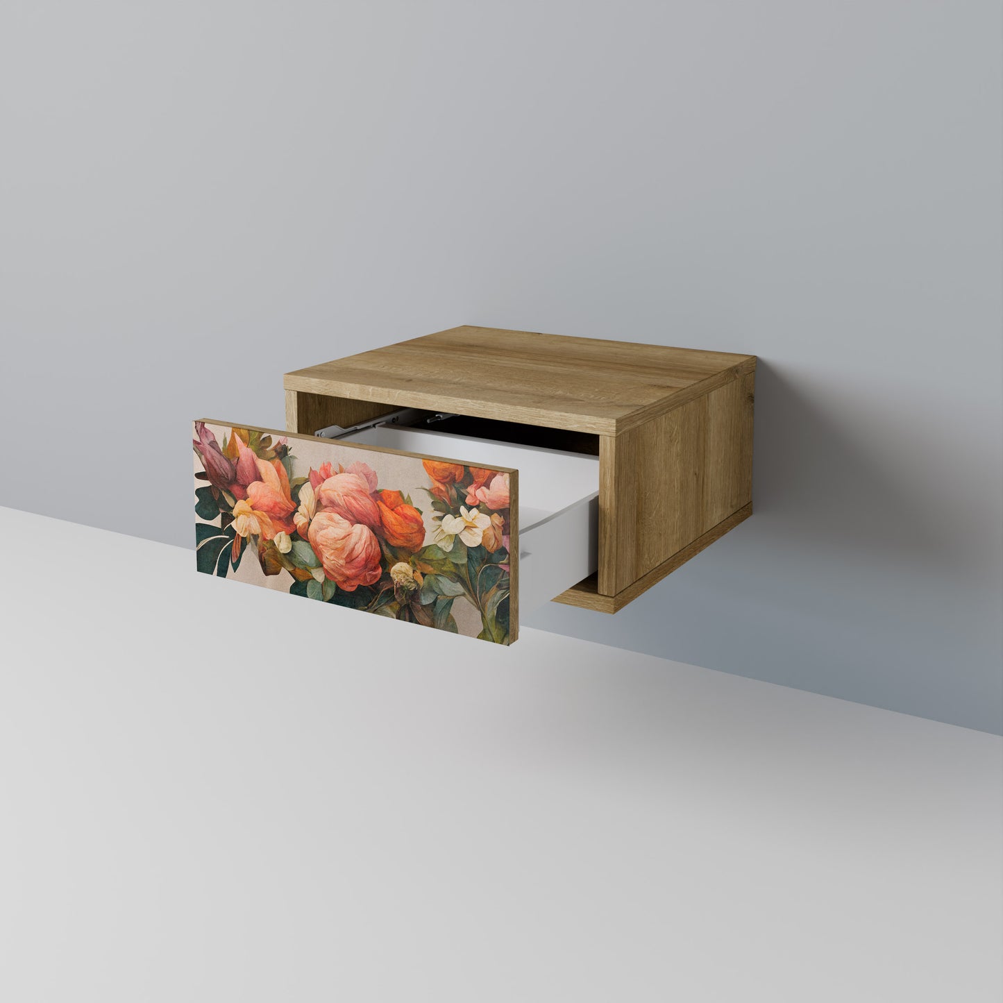 STYLISH BEAUTY Nattduksbord i Oak Effect