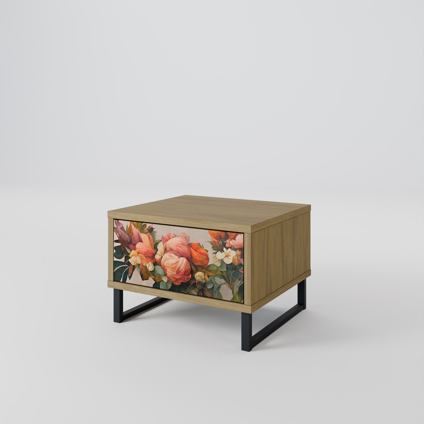 STYLISH BEAUTY Nattduksbord i Oak Effect