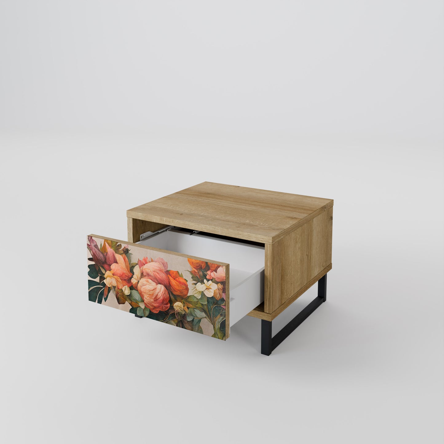 STYLISH BEAUTY Nattduksbord i Oak Effect