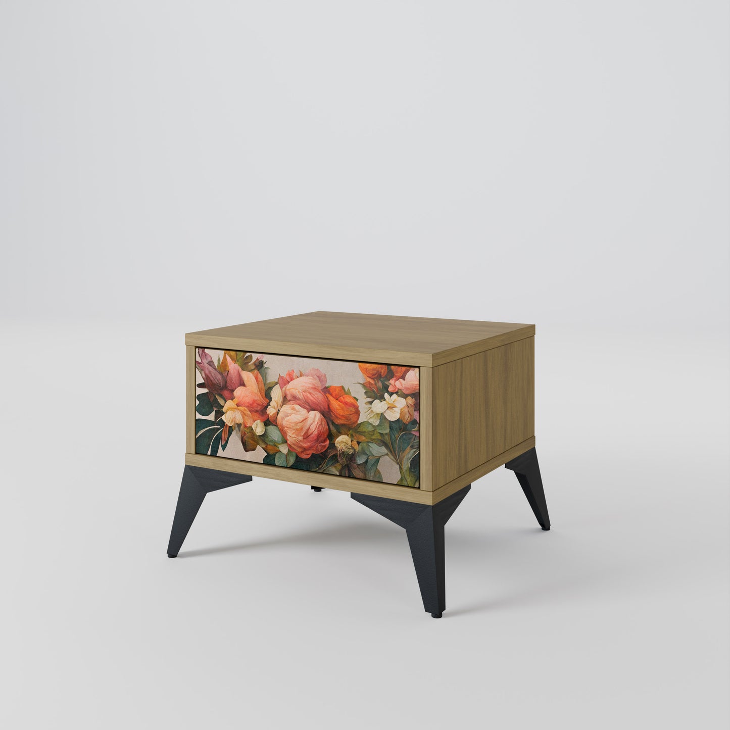 STYLISH BEAUTY Nattduksbord i Oak Effect