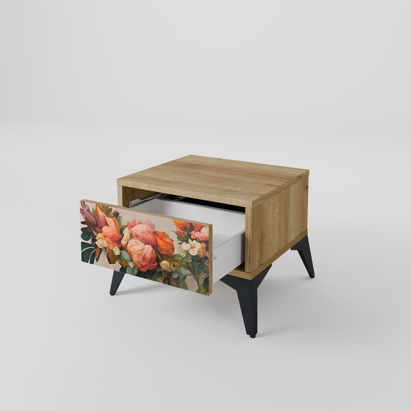 STYLISH BEAUTY Nattduksbord i Oak Effect