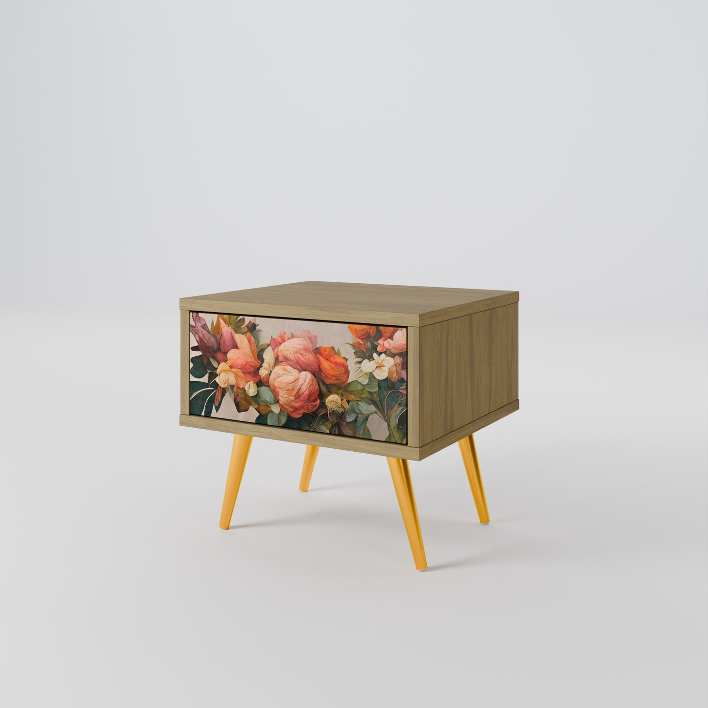 STYLISH BEAUTY Nattduksbord i Oak Effect