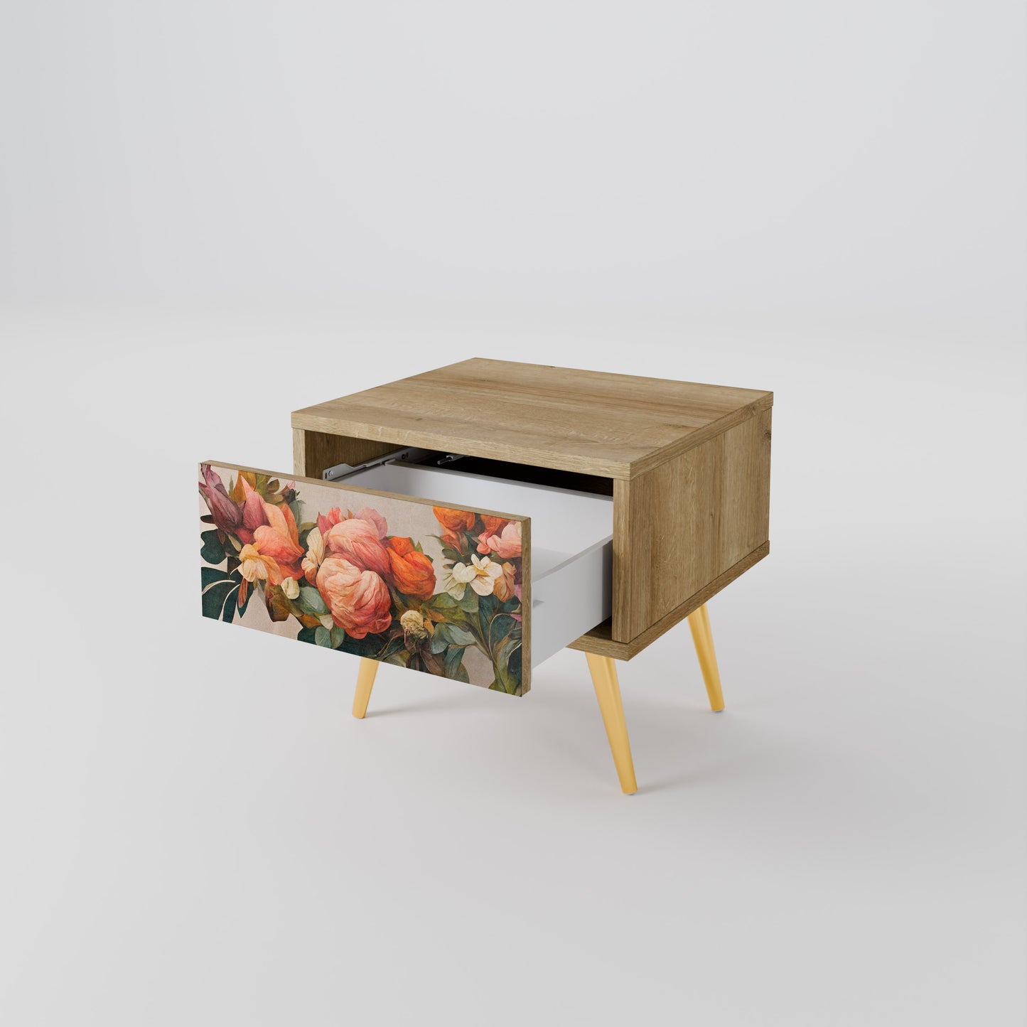 STYLISH BEAUTY Nattduksbord i Oak Effect