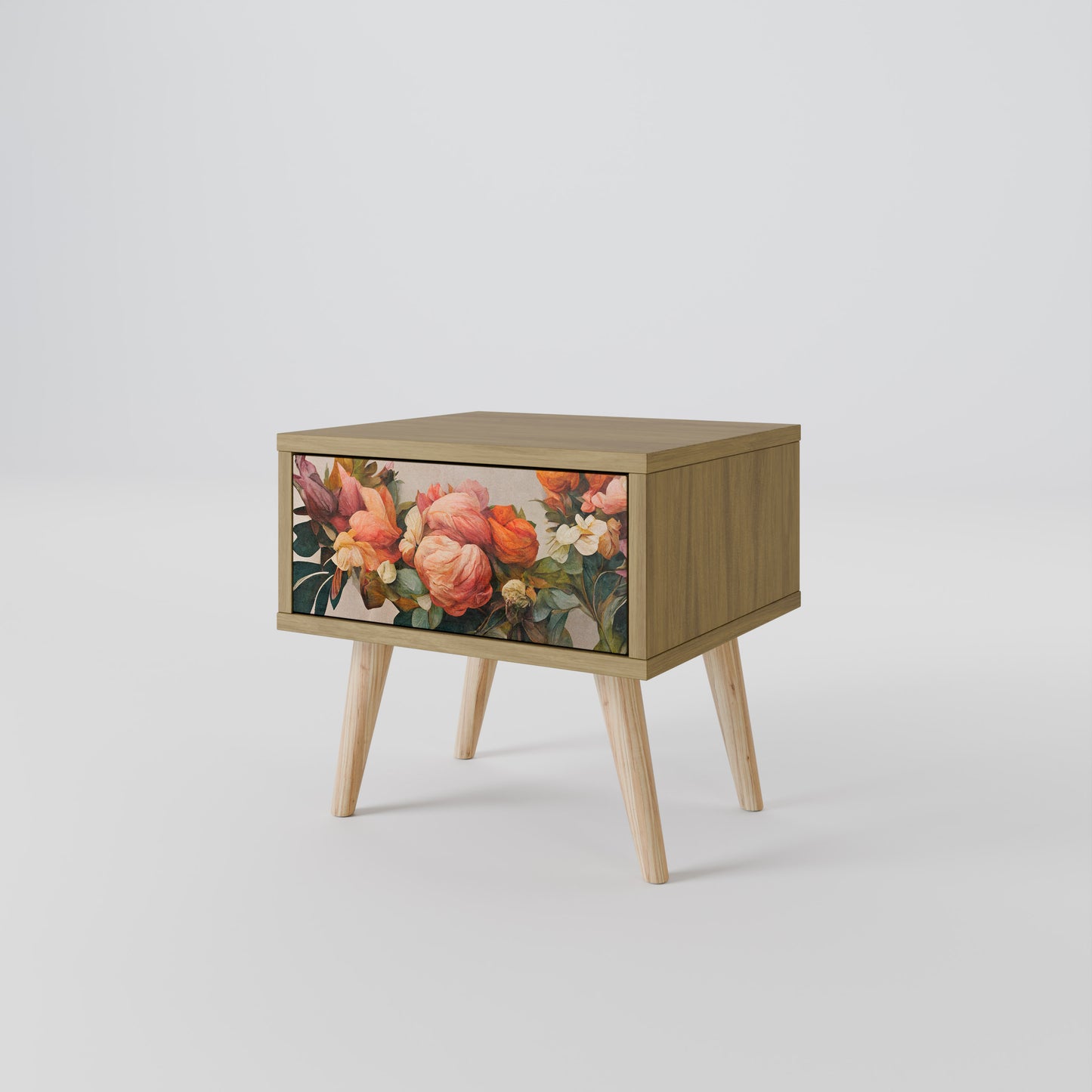 STYLISH BEAUTY Nattduksbord i Oak Effect