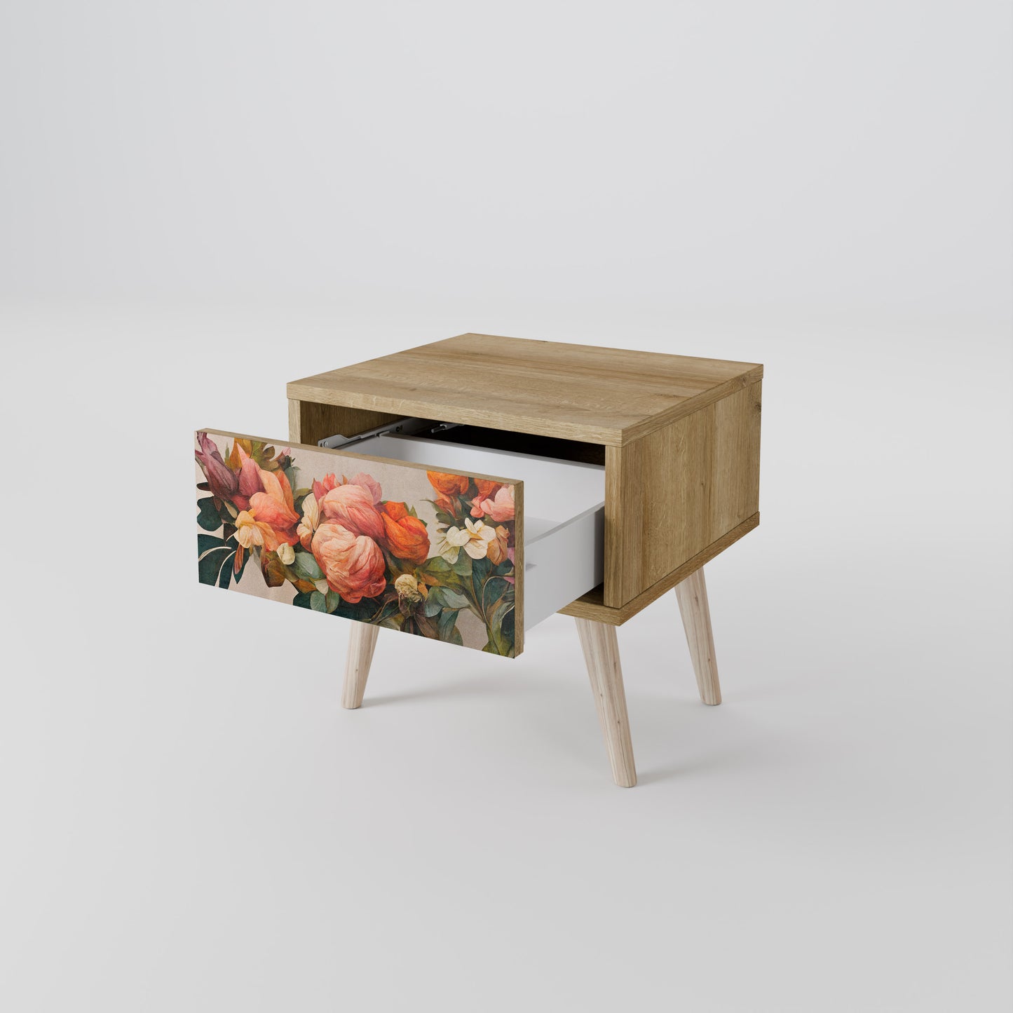 STYLISH BEAUTY Nattduksbord i Oak Effect