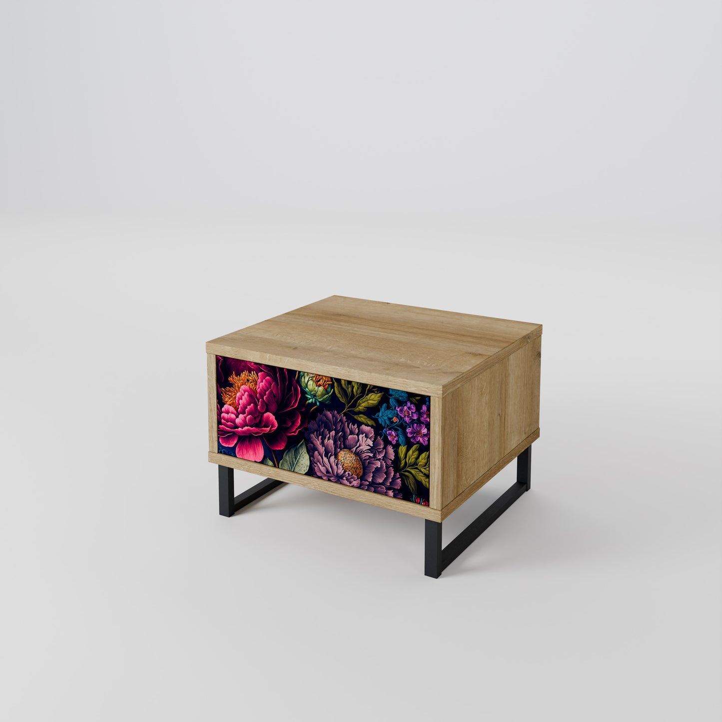BLOOMING ELEGANCE Nattduksbord i ekeffekt