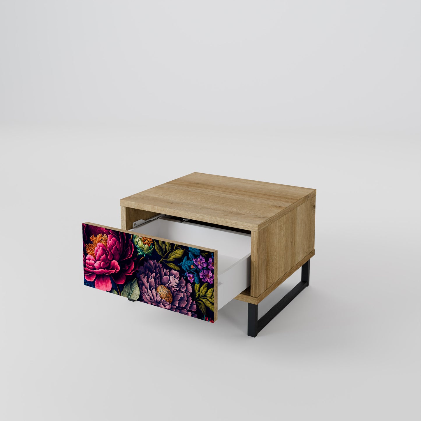 BLOOMING ELEGANCE Nattduksbord i ekeffekt