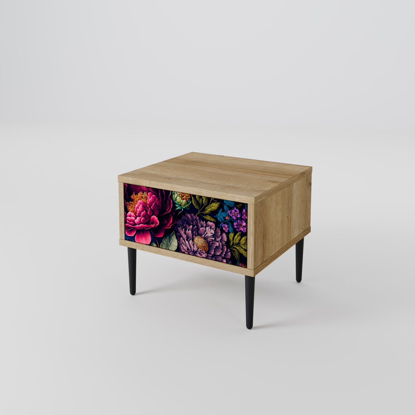 BLOOMING ELEGANCE Nattduksbord i ekeffekt
