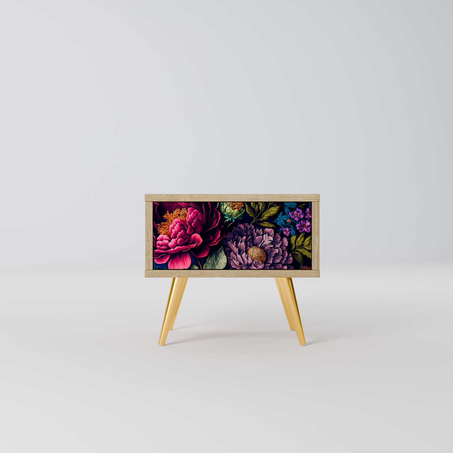 BLOOMING ELEGANCE Nattduksbord i ekeffekt
