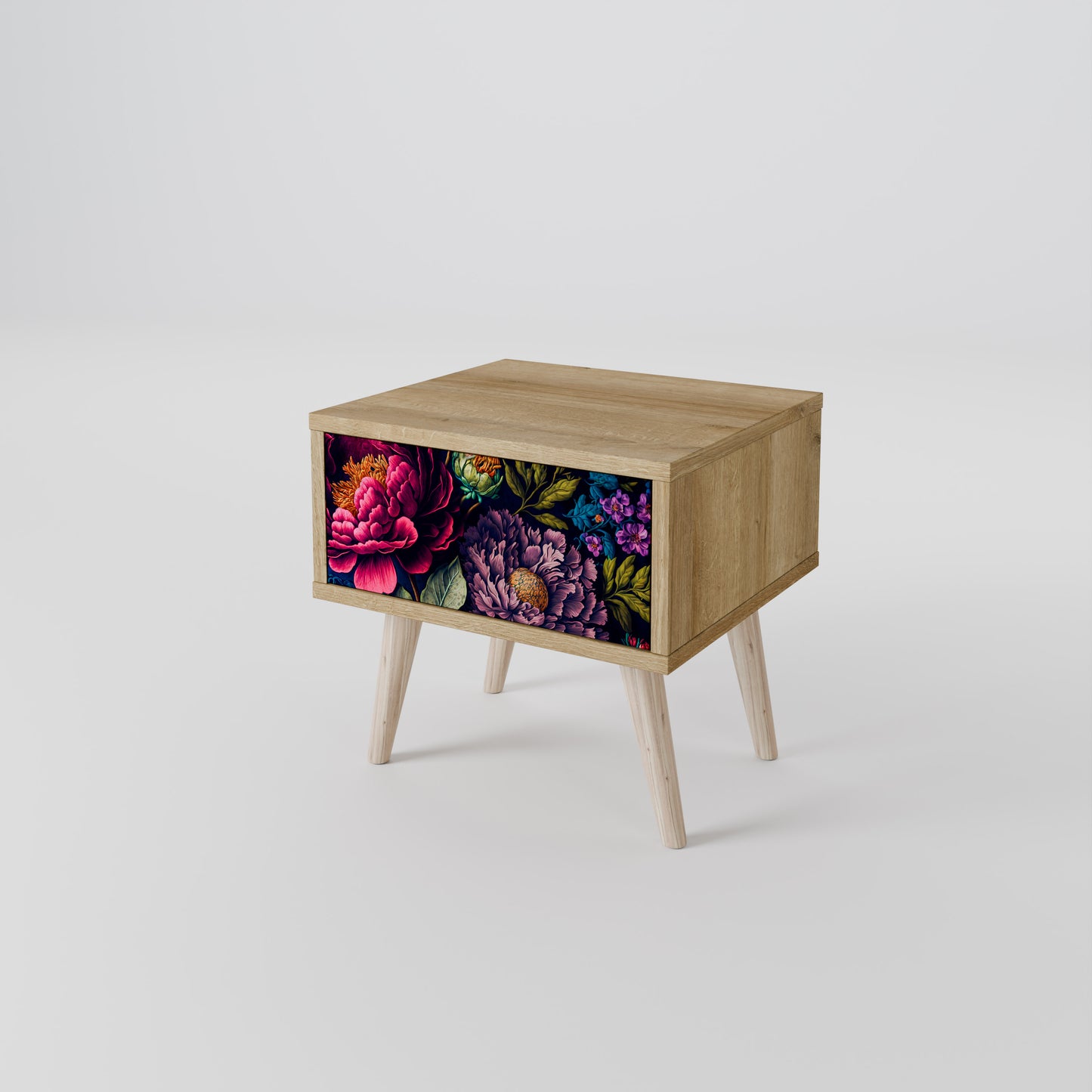 BLOOMING ELEGANCE Nattduksbord i ekeffekt
