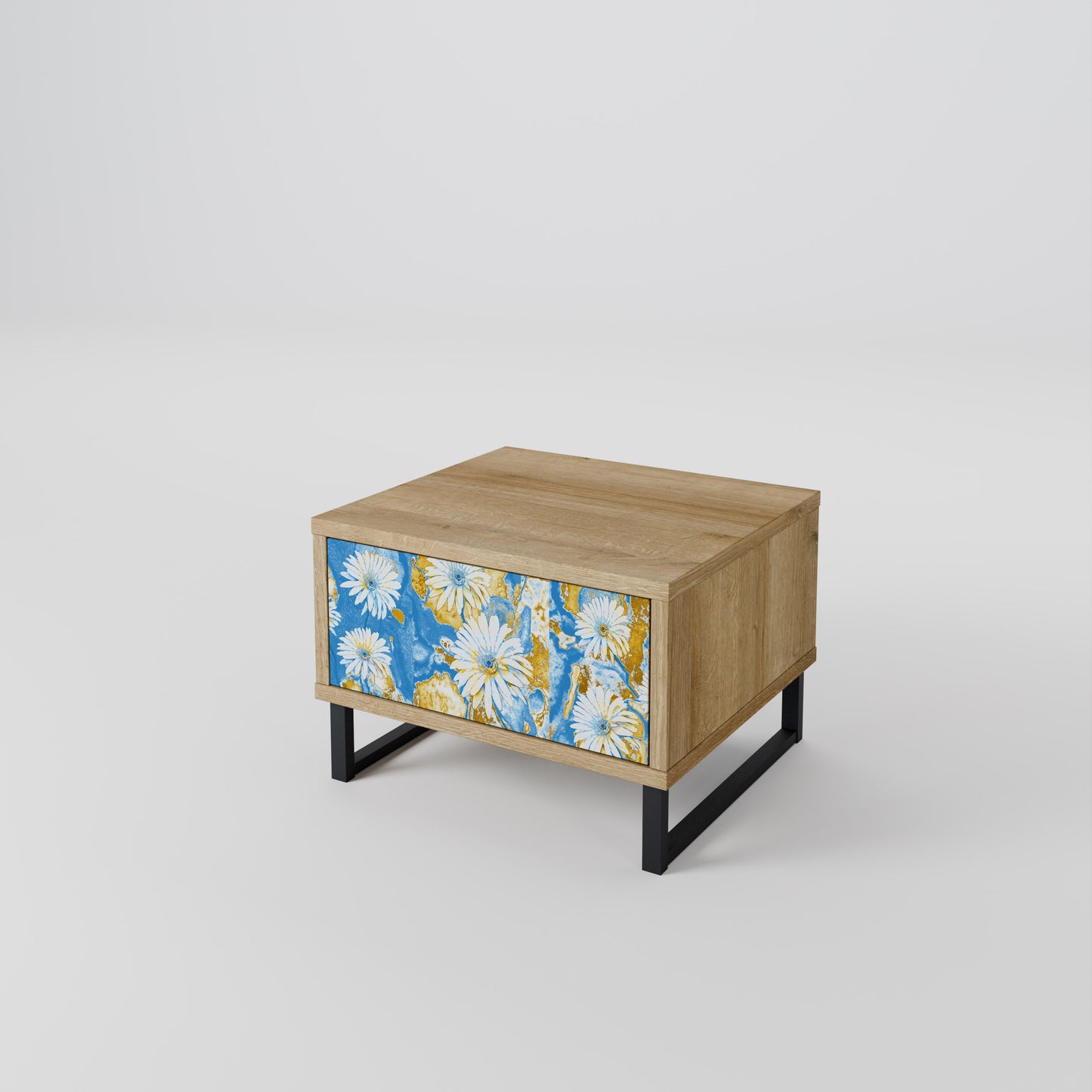 DAISY LUXE Nightstand in Oak Effect