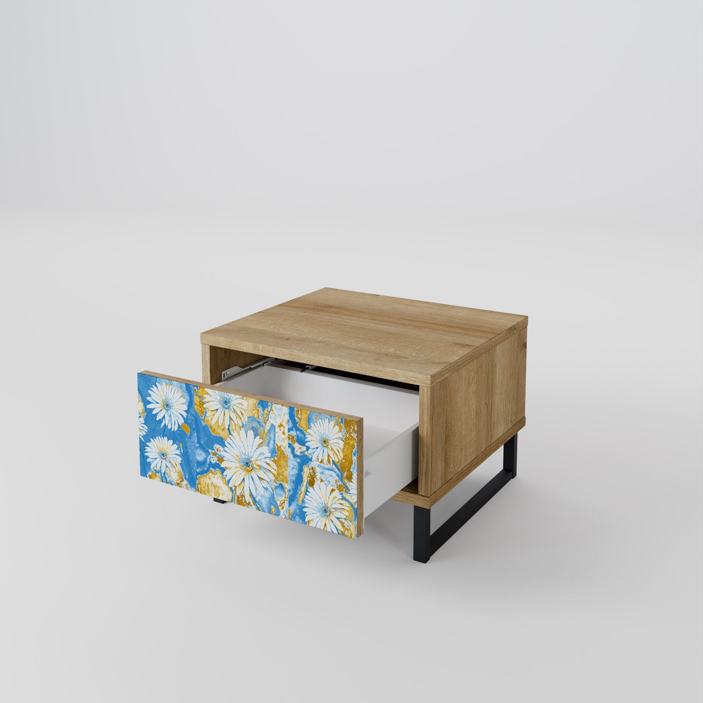 DAISY LUXE Nightstand in Oak Effect