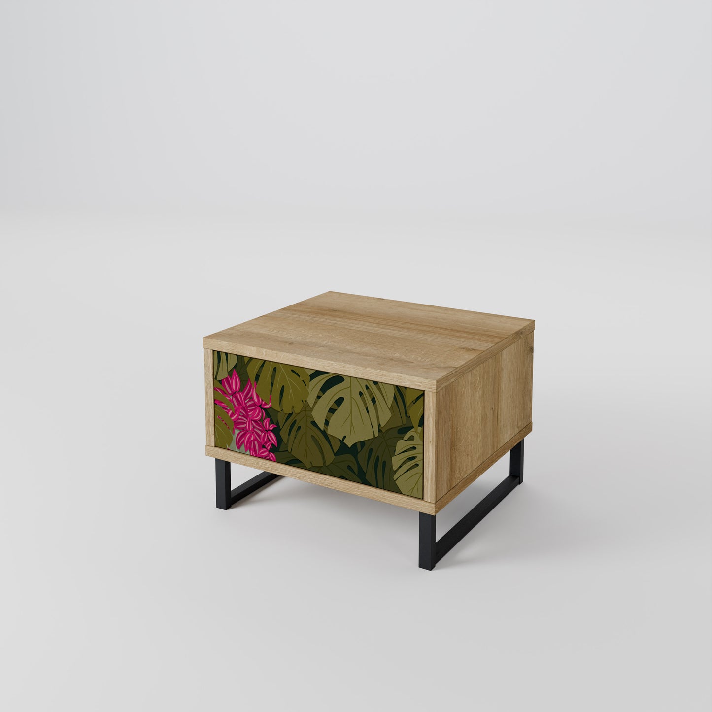 TROPICAL BEAUTY Nattduksbord i ekeffekt