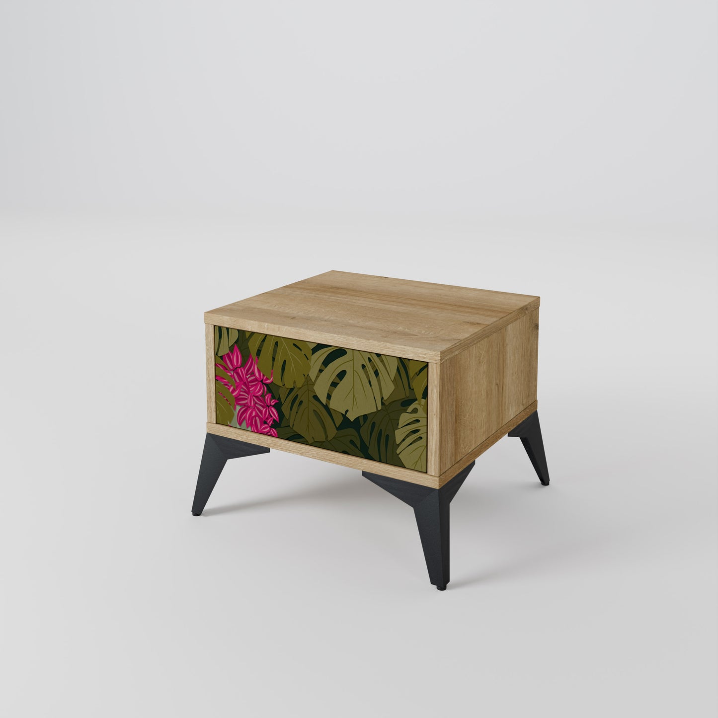 TROPICAL BEAUTY Nattduksbord i ekeffekt