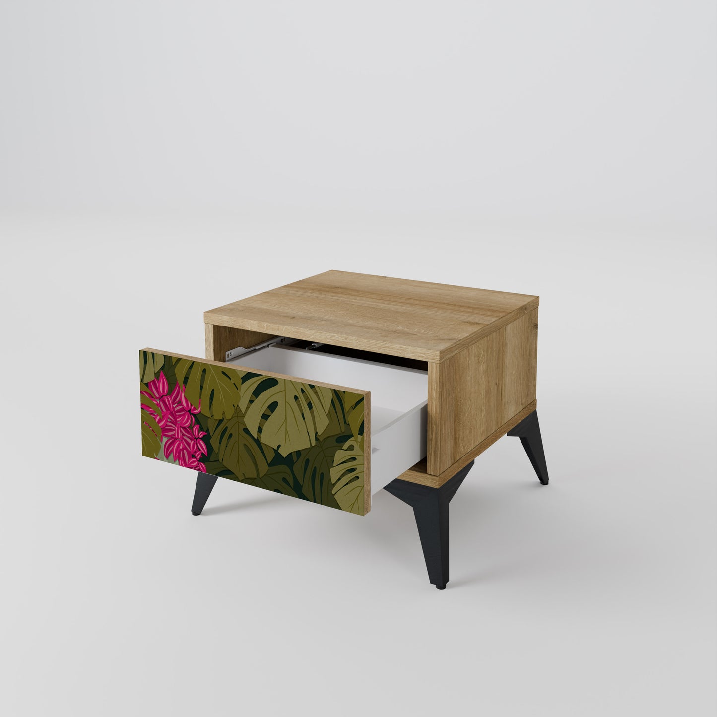 TROPICAL BEAUTY Nattduksbord i ekeffekt
