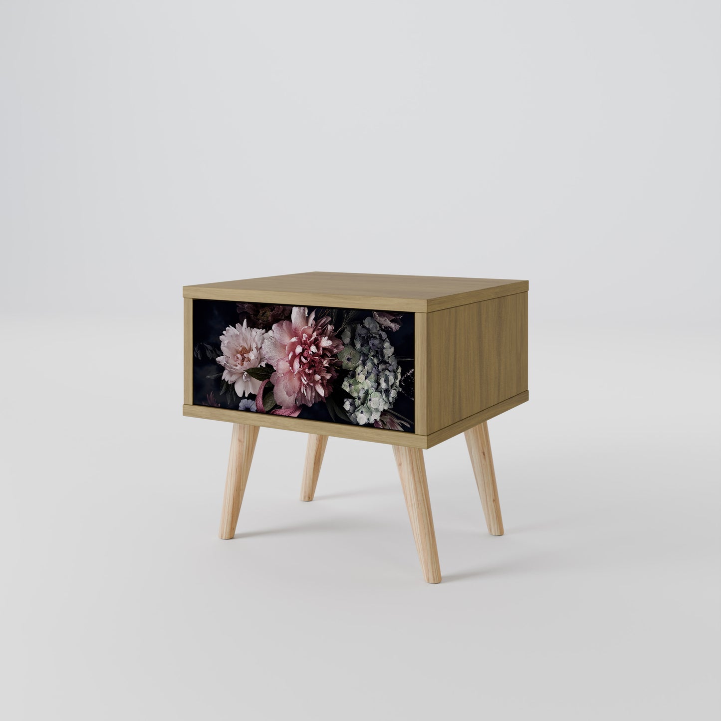PURE BLOSSOM Nattduksbord i ekeffekt
