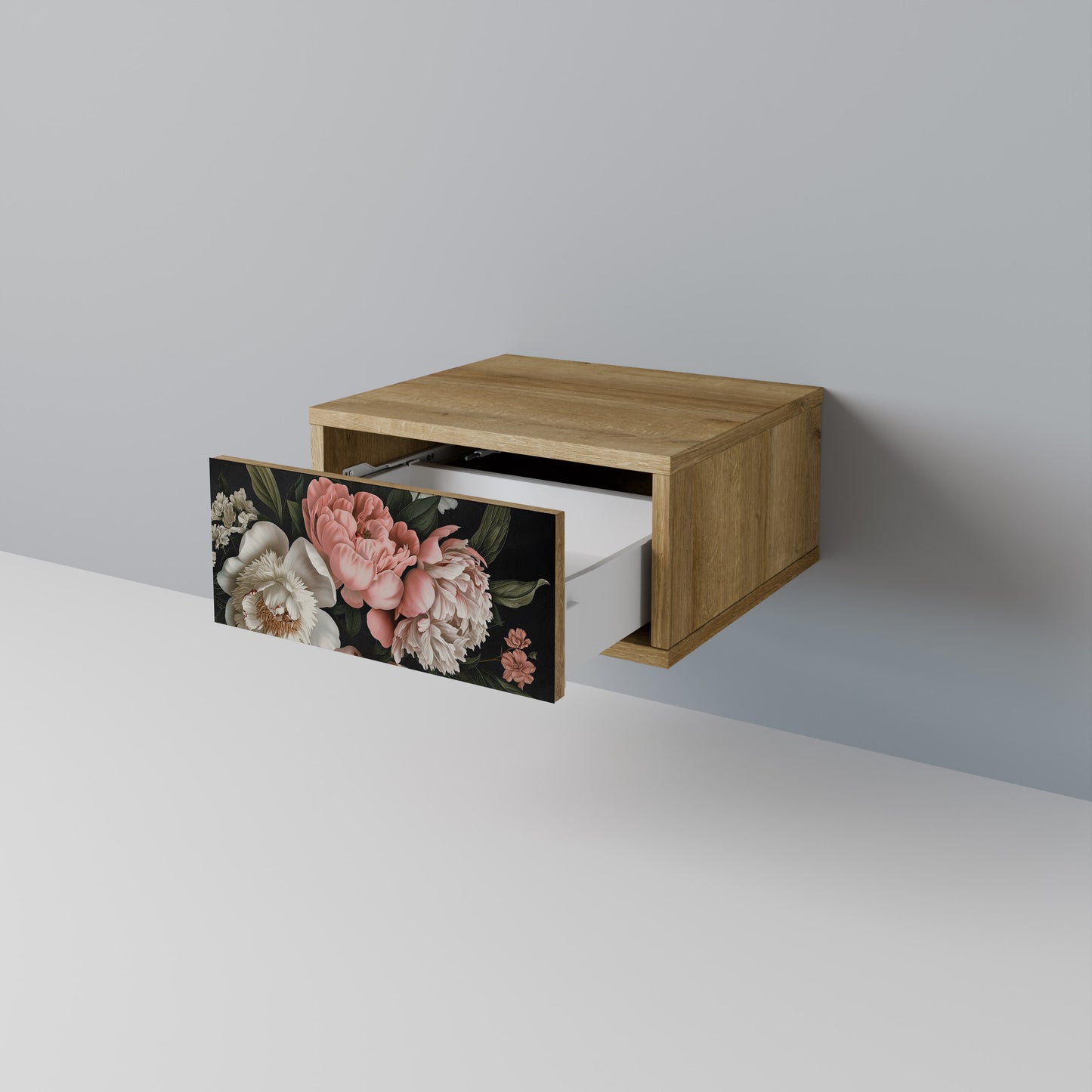 LUSH ELEGANCE Nattduksbord i ekeffekt