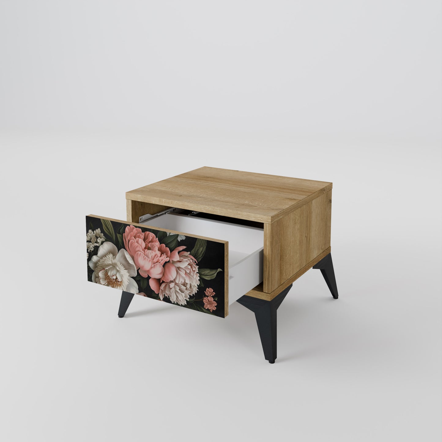 LUSH ELEGANCE Nattduksbord i ekeffekt