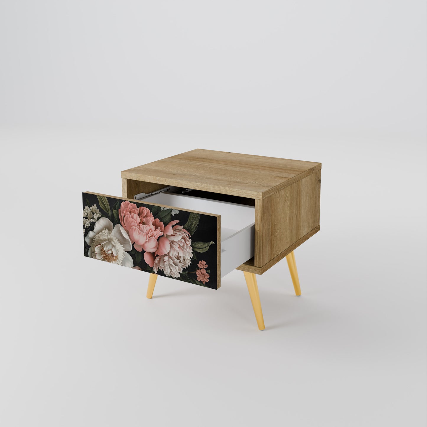 LUSH ELEGANCE Nattduksbord i ekeffekt