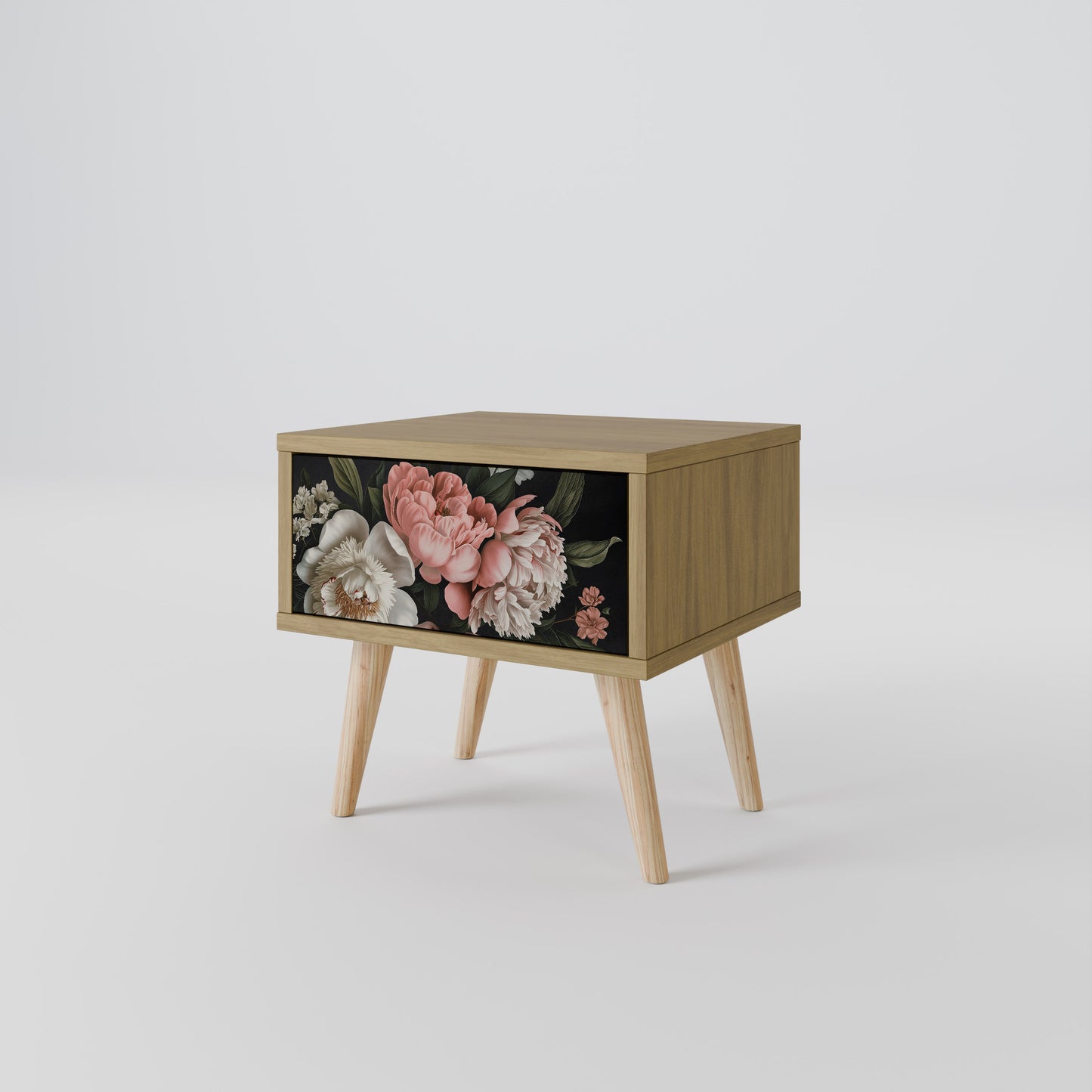 LUSH ELEGANCE Nattduksbord i ekeffekt