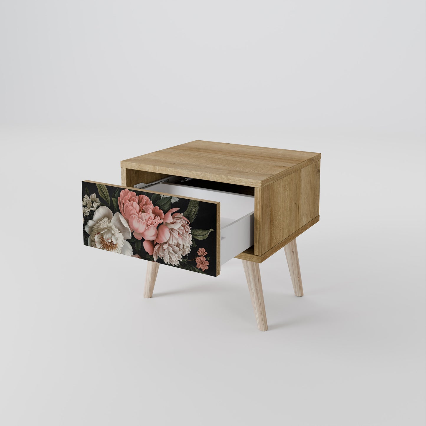 LUSH ELEGANCE Nattduksbord i ekeffekt
