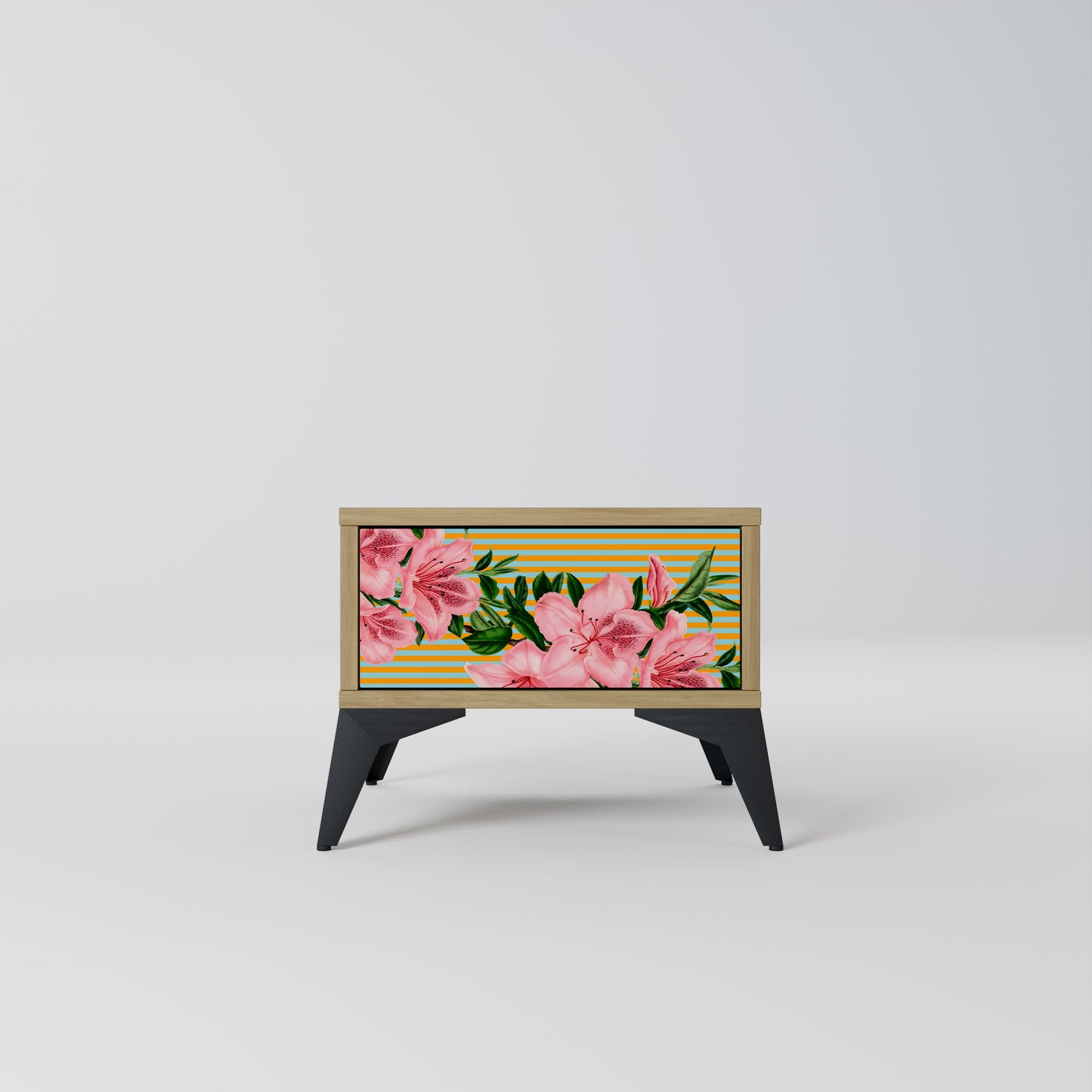 FRAGILE BEAUTY Nightstand in Oak Effect